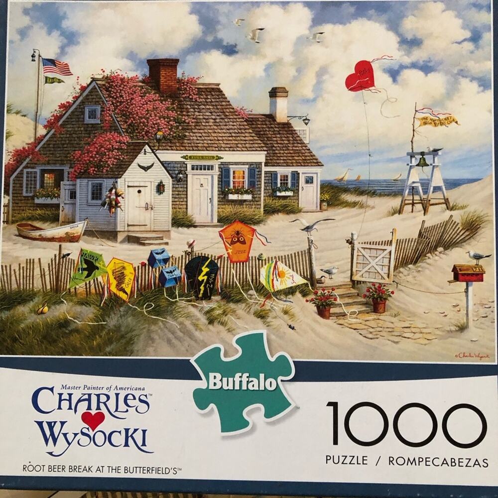 Charles Wysocki “root beer break at the butterfield’s” 1000 piece puzzle